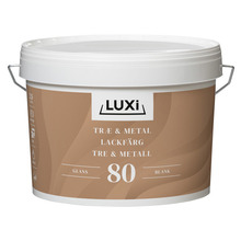 Tre- & metallmaling vannbasert motehvit 2,5 l - Luxi